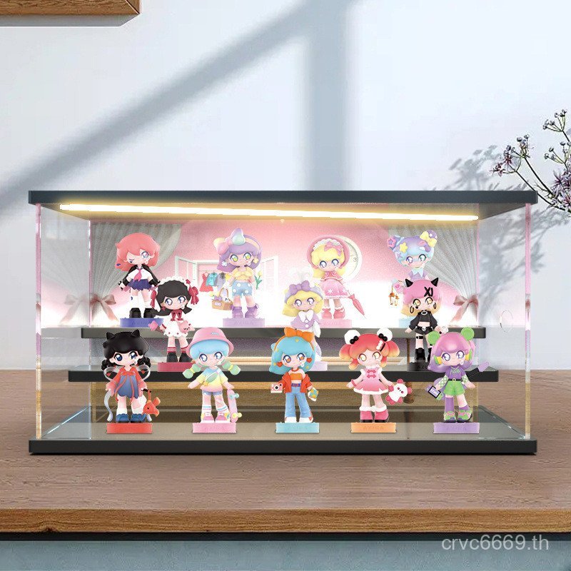 Hopmart popmart Display Series ป้องกันฝุ่นอะคริลิคกล่องตาบอดกล่องเก็บ azura ตู้เสื้อผ้าพิเศษ 2LLA