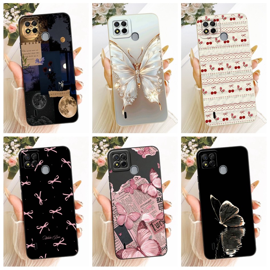 สําหรับ Itel A27 A57 Pro P17 กรณี A551L A611W W6004 กันกระแทกซิลิโคนแฟชั่นผีเสื้อ Bowknot Soft Shell