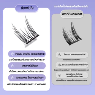 ซีรีส์สัตว์ ขนตาปลอม+แหนบฟรี 3D มีกาวในตัว ไม่ต้องใช้กาว ขยายตา ติดทน ใช้ซ้ำได้ เหมาะสำหรับมือใหม่ 36/60 ช่อ/กล่อง