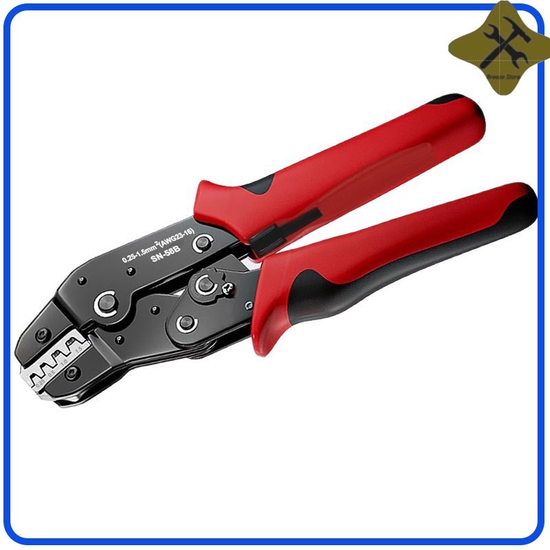 Dupont Terminal Crimping Tool 0.25–1.5mm2 Wire Crimper สําหรับ Spade & Blade Connectors