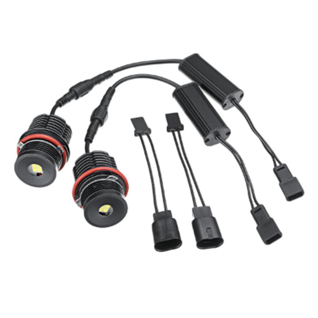 Shopp สูงสีขาว 6500K 40 W/pcs LED Angel Eyes Halo แหวน Marker หลอดไฟสําหรับ BMW E39 E53 E60 E63