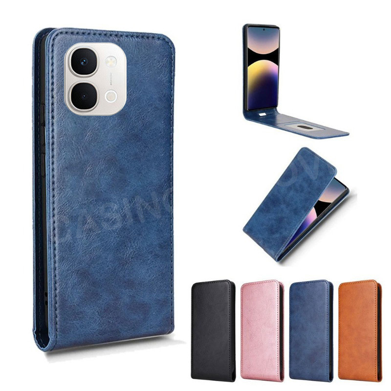 ปลอกสําหรับ Vivo Y31d Y31 Y500i 5G 4G 2026 Flip Vertical Case Flip Up และ Down Leather Phone Case Ca