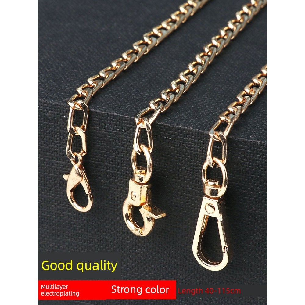 Diy Bronze Crossbody Mahjong Bag โซ่โลหะ