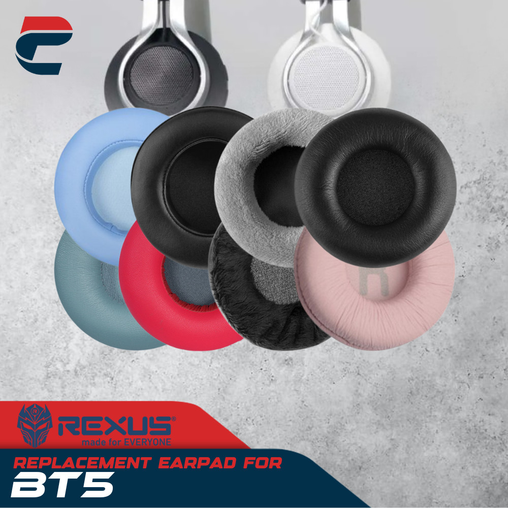 แผ่นโฟมแผ่นรองหูฟัง Rexus BT5 BT 5 BT-5 BT05 BT 05 BT-05 Earcup Pad Earpad โฟม