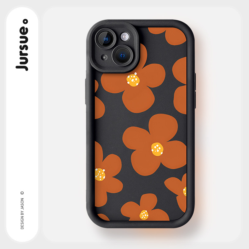 JURSUE เคสไอโฟน เคสนุ่มกันกระแทก ลายดอกไม้ เคสโทรศัพท์ for iPhone 17 Air 16 15 14 13 12 11 Pro Max S