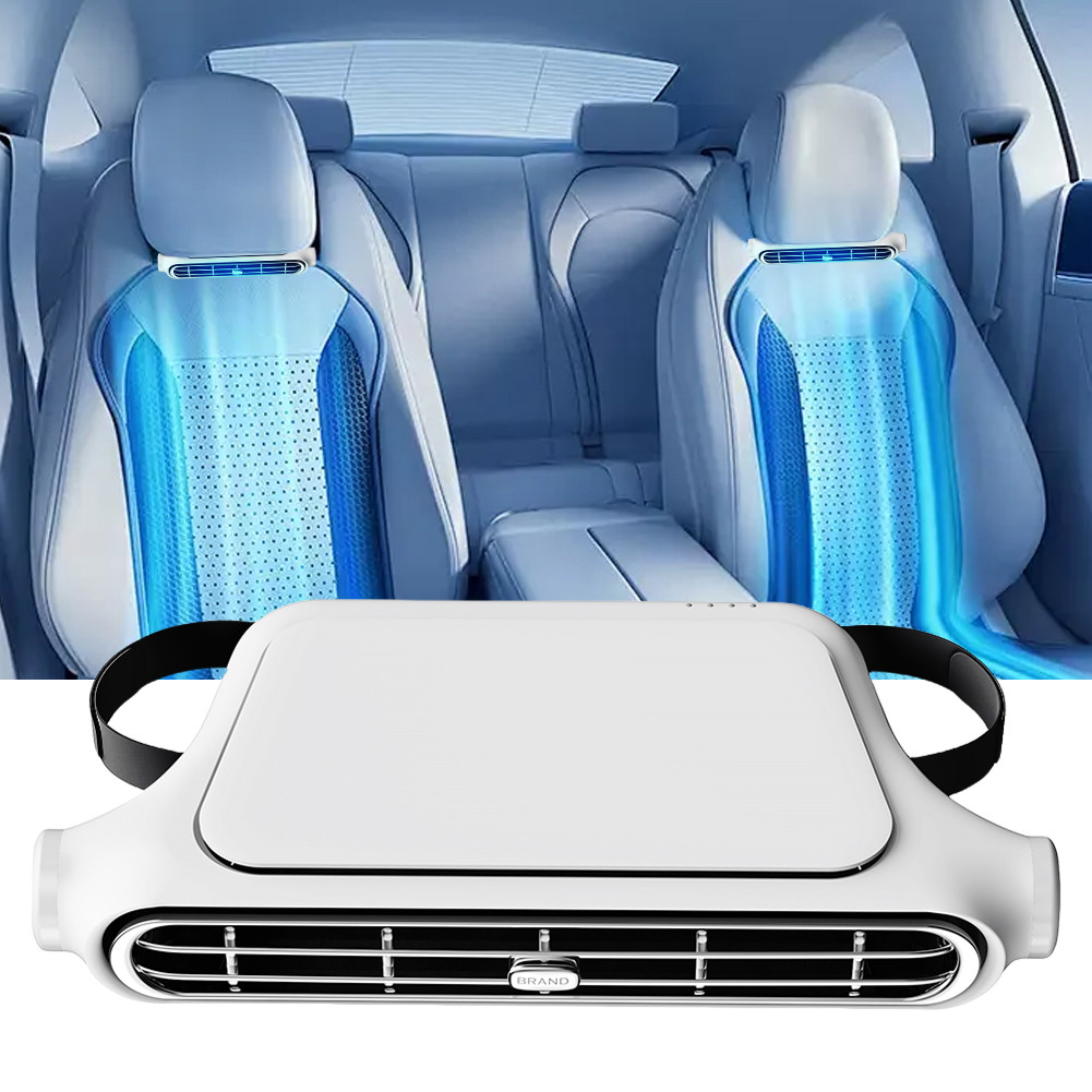 แบบพกพารถที่นั่งพัดลม 3 ความเร็วปรับรถ Headrest พัดลมระบายความร้อน 5V/2A รถ Air Cooling พัดลมสําหรับรถยนต์ขนาดเล็ก RVs ซีดาน ราคา ถูกที่สุด ดีลบีเคเค แกลเลอรีภาพที่ 2
