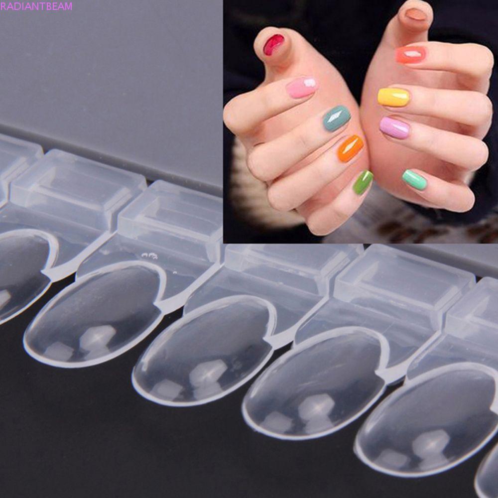 RADIANTBEAM เล็บปลอมแสดง Salon ทนทานเจลสี Chart Varnish สีแสดงขาตั้งเล็บเครื่องมือเล็บสี Board