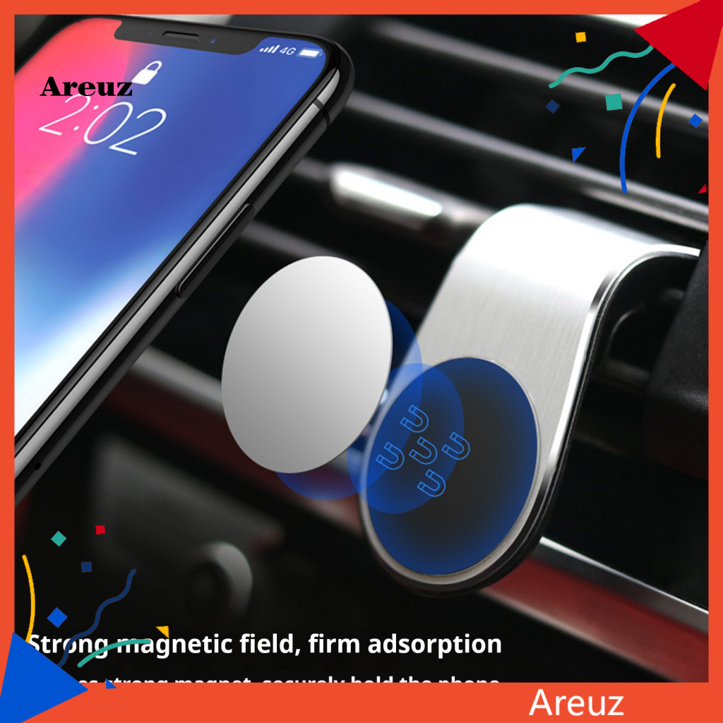 ARE Magnet ที่วางโทรศัพท์ในรถยนต์ ที่วางโทรศัพท์อะลูมิเนียมอัลลอยด์ Magnetic 360° ที่วางโทรศัพท์ในรถ