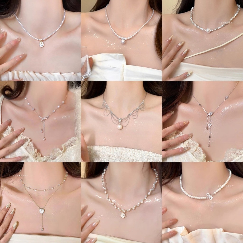Niche Pearl Necklace Female 2025 New Explosion0st4w88s8