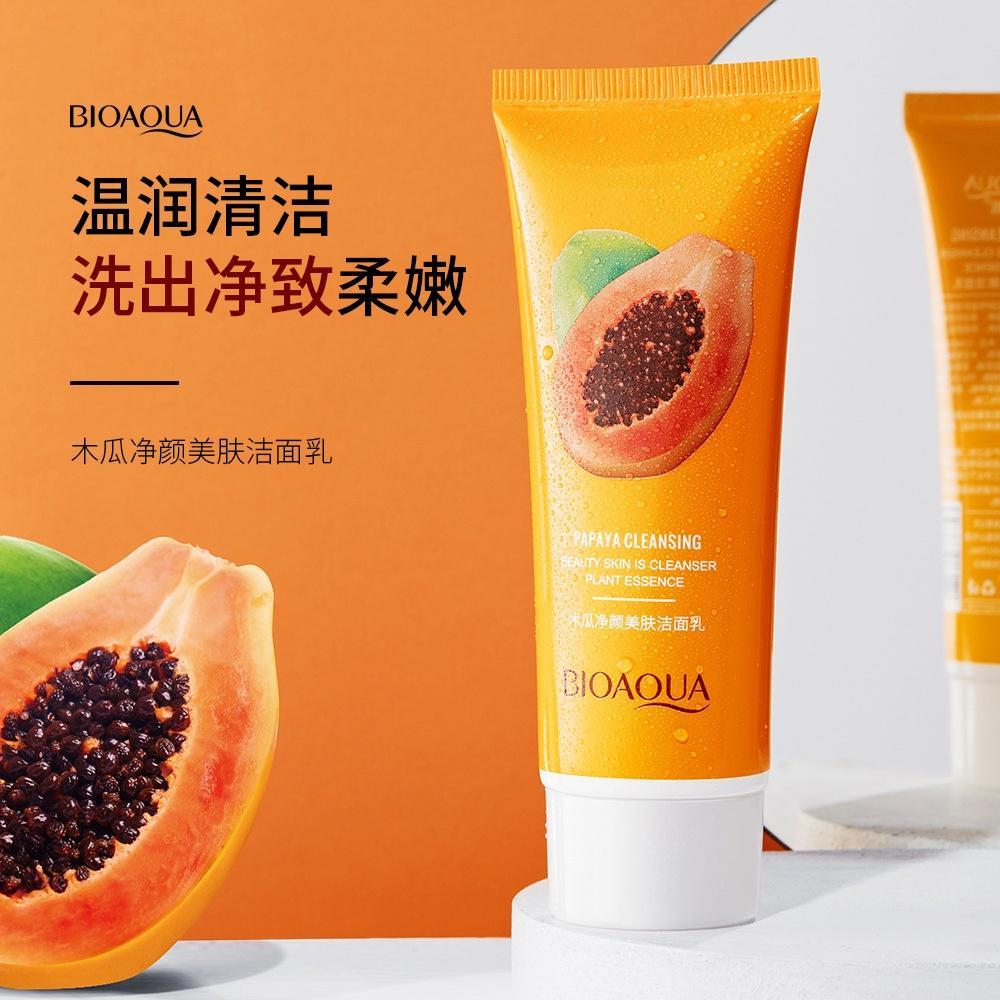 100g BIOAQUA Papaya Extract Cleanser Beauty Skin Cleanser 6JPS