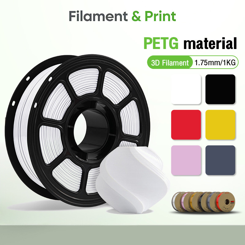 Print  เส้นพลาสติก PETG 1.75mm สำหรับ3D Printer 1kg/ม้วน พิมพ์ง่าย-ทนทาน-ความเร็วสูง Filament