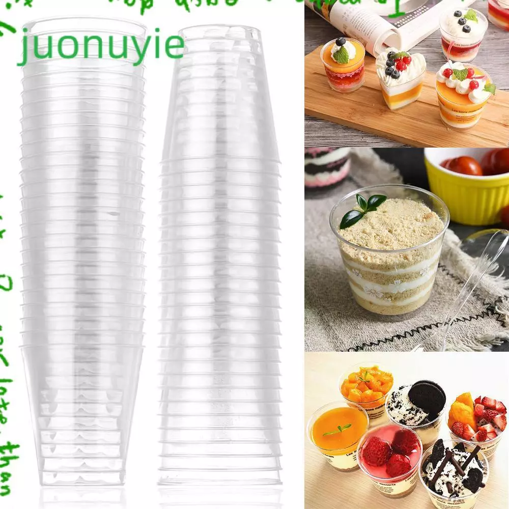 JUONUYIE ถ้วยมัฟฟิน ถ้วยขนมหวานแบบใช้ซ้ำได้