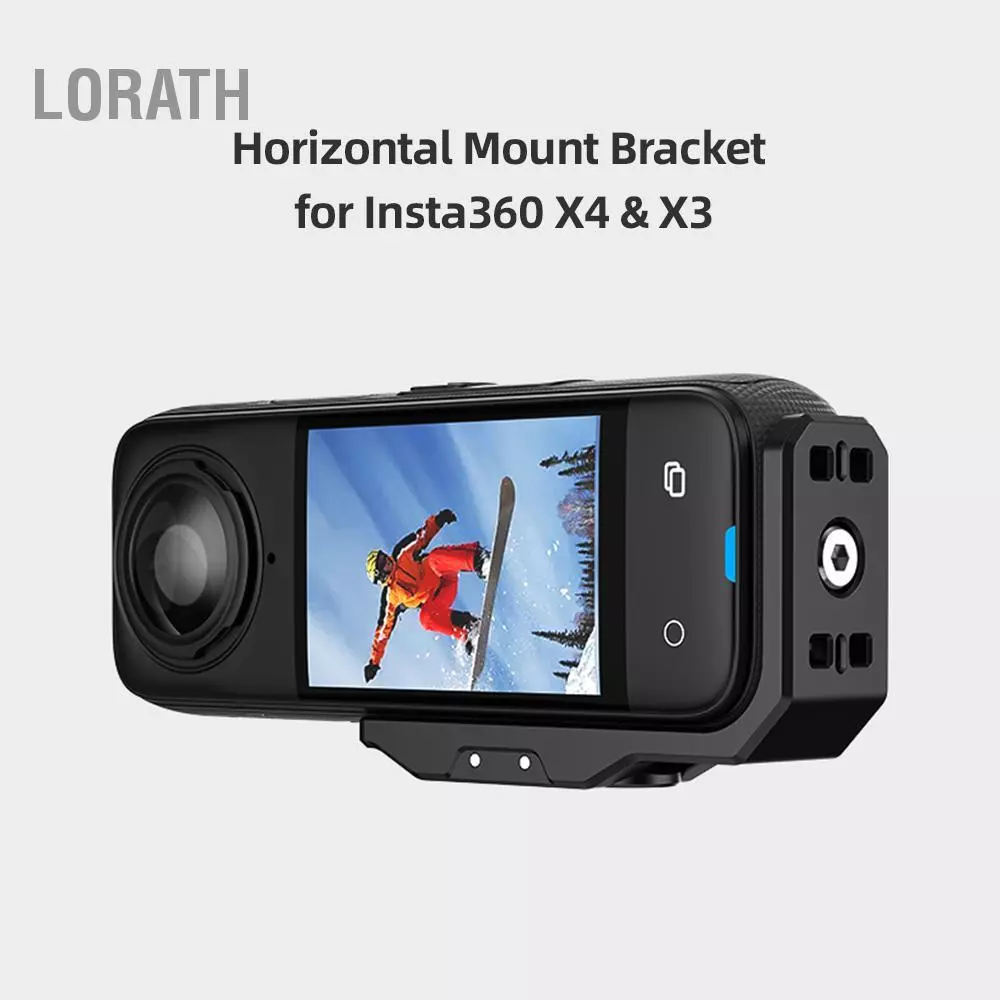 Andoer อะแดปเตอร์ยึดกล้องแนวนอน สกรู 1/4 นิ้ว สำหรับ Insta360 X4/X3