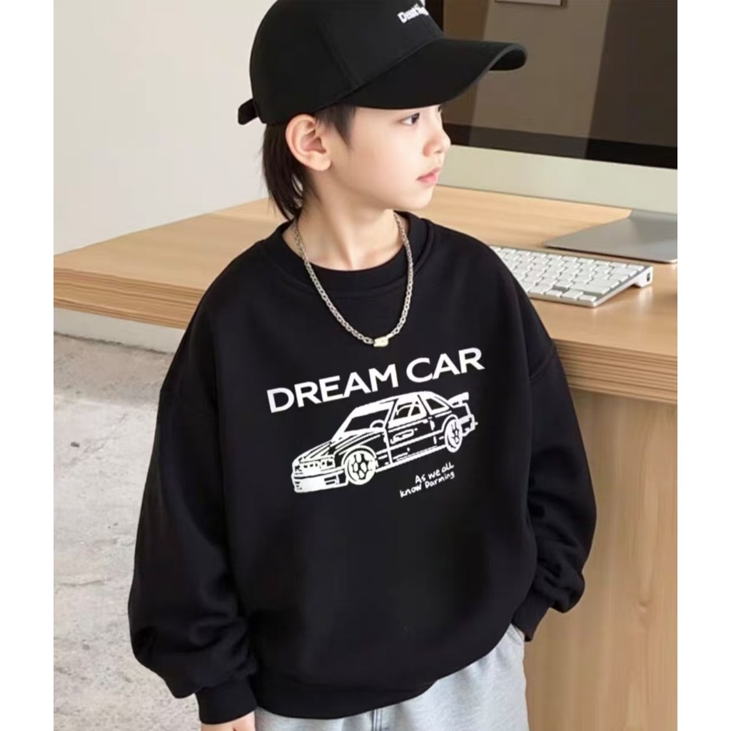COD (Ho Chi Minh)DREAMY BABY เสื้อสเวตเตอร์แฟชั่นทรงหลวมสําหรับเด็กผู้ชายเหมาะสําหรับขนาด 110-160,จั