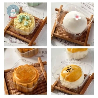 ถาดเค้กดวงจันทร์ 100 ชิ้นถาดสันดาสถาดเบาเกอรี่ทองถาดอาหารกล่องบรรจุขนม 6.5 / 7.5 ซม