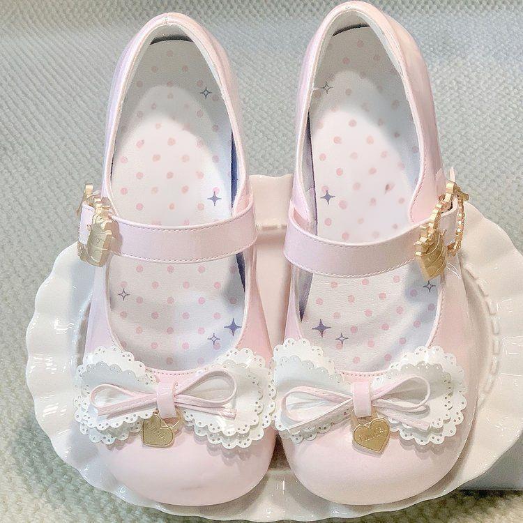Daily Cute Sweet All-Match Puff Mary Jane Shoes 2025 Female New Style Lolita Star Bow Shoes