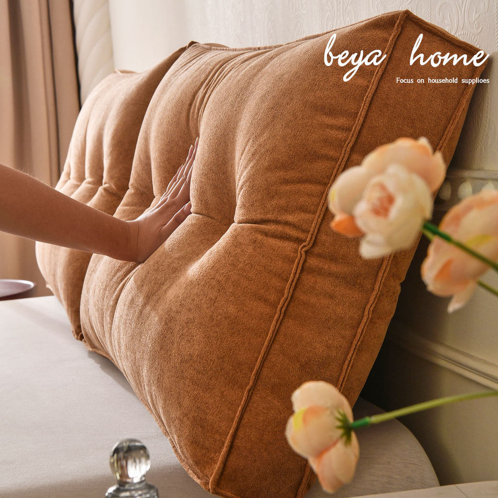 กอดหมอน lunio หมอนหนุนหลัง บีย่า!บิ๊กกรัมเมฆกํามะหยี่โซฟารวมกันถุงนุ่มพนักพิงขนาดใหญ่ข้างเตียงเสื่อท