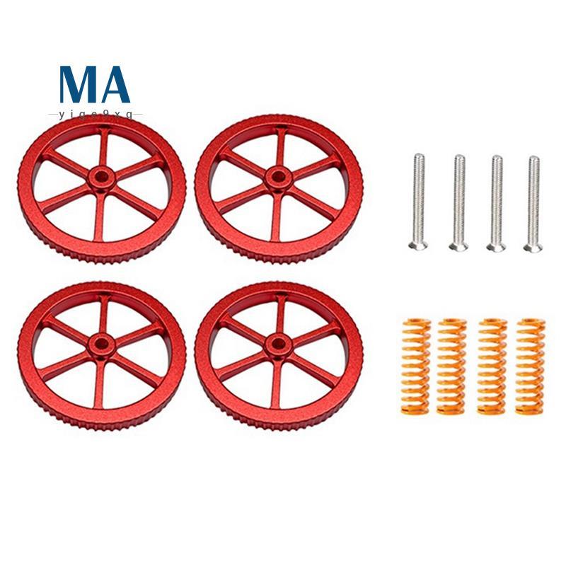 Mayige9xq4PCS Leveling Nuts สําหรับ 3/3 Pro/3 V2/3 Max 3D เครื่องพิมพ์พิมพ์แพลตฟอร์มสอบเทียบอุปกรณ์เ