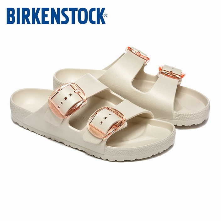 BIRKEN & STOCK เยอรมนีนําเข้าผลิตภัณฑ์ใหม่ Big Buckle ผู้หญิง EVA Arizona Double Buckle รองเท้าแตะชายหาด