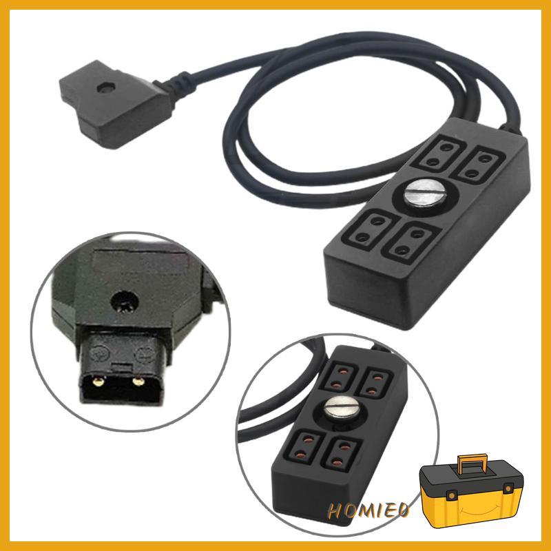HOMIE0 D-tap Connectors D-tap Splitter Cable สะดวกหลายอุปกรณ์พร้อม D-tap Plug D-tap ชาย 4 Por