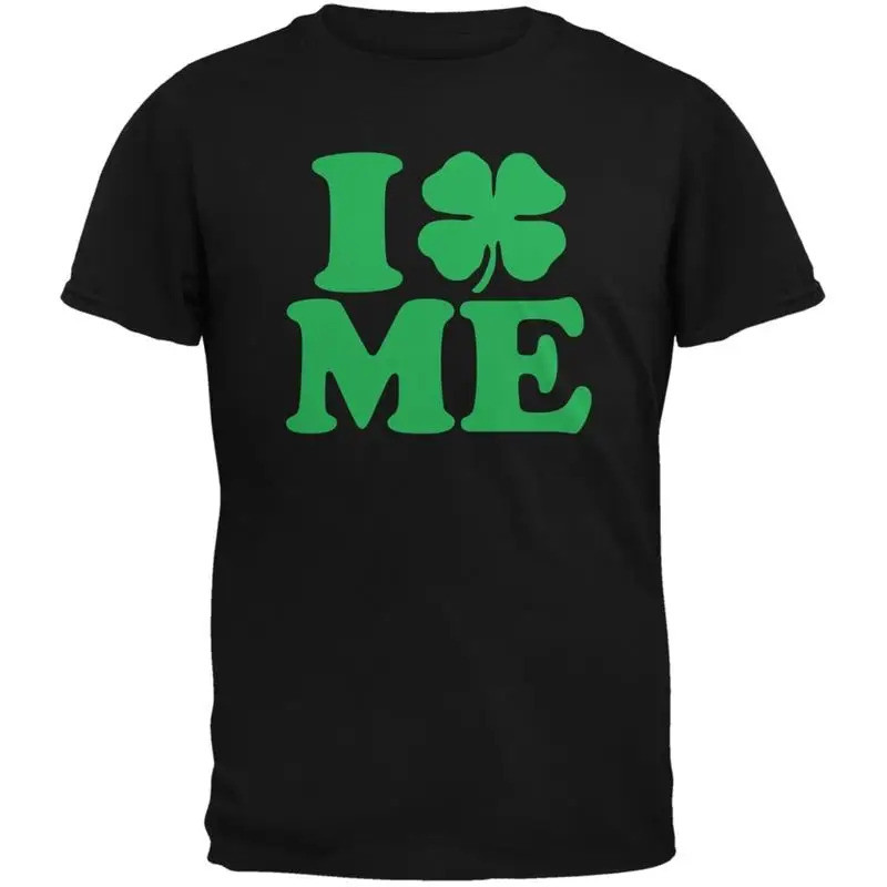 เสื้อยืดผู้ใหญ่สีดำ I Shamrock Love Me