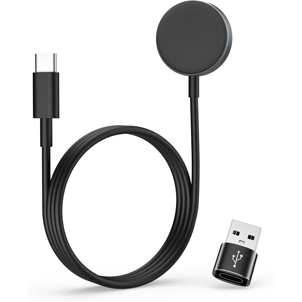 เครื่องชาร์จ MoKo Type C เหมาะสําหรับ Samsung Galaxy Watch 8/7/6/5/4,แท่นชาร์จแม่เหล็กพร้อมสายชาร์จ 