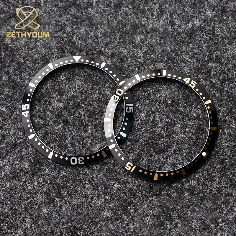 39 มม.เซรามิค Bezel ใส่ 41 มม.สําหรับ Longines Conquest L3 นาฬิกาสีดําสีฟ้าสีเขียวนาฬิกาเปลี่ยนอุปกร
