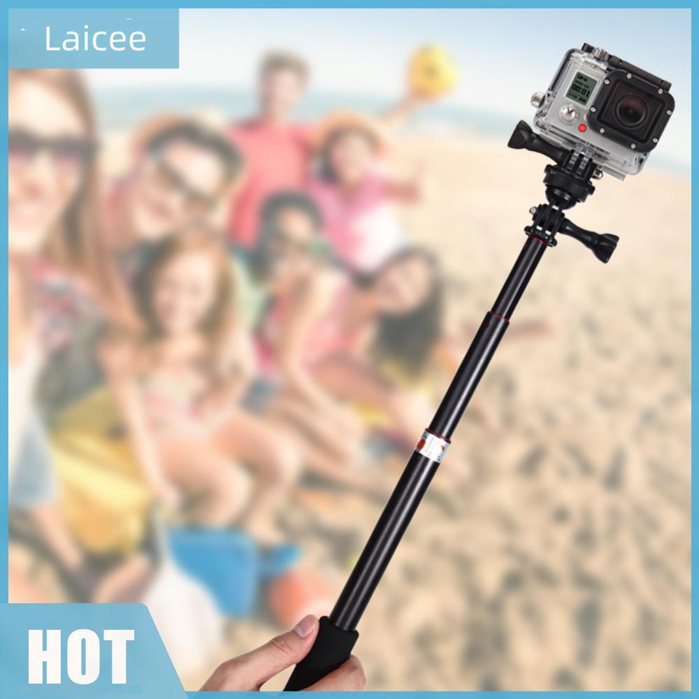 มือถือ Selfie Stick แบบพกพา Vlog Selife Stick สําหรับ GoPro Action กล้องการถ่ายภาพกลางแจ้ง