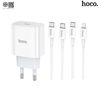 HOCO C76T ชุดชาร์จ + หัวชาร์จเร็ว พอร์ต Type-C รองรับ PD 20W + QC 3.0 พร้อมสายชาร์จ PD / TC-TC hc2