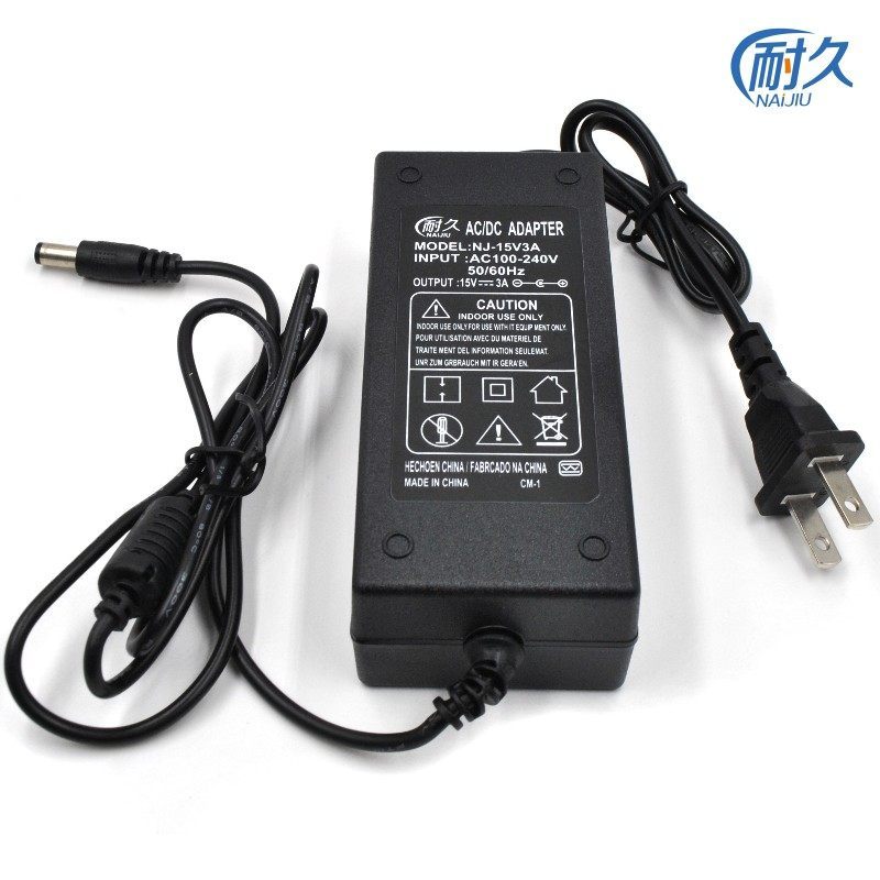 เหมาะสําหรับ Temeisheng Flying Rod Audio ลําโพงสายชาร์จ DC15V3A Universal Power Adapter 15v2A