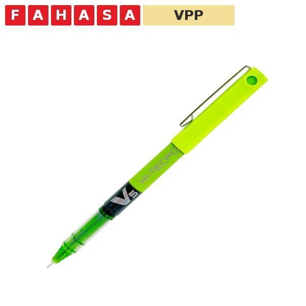 ปากกาหมึกเหลว Hi-Tech V5 0.5 mm - Pilot BX-V5-LG - หมึกเขียว