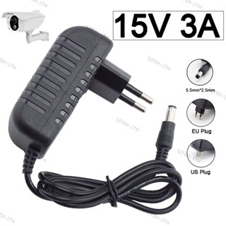 5.5x2.5 มม.AC ถึง DC 15V 3A 110V 220V อะแดปเตอร์แหล่งจ่ายไฟ …