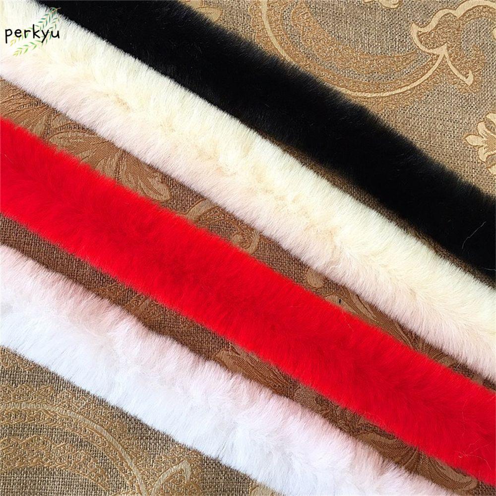 PERKYU Furry Ribbon Trimming Ribbon Scarf DIY Craft 100cm