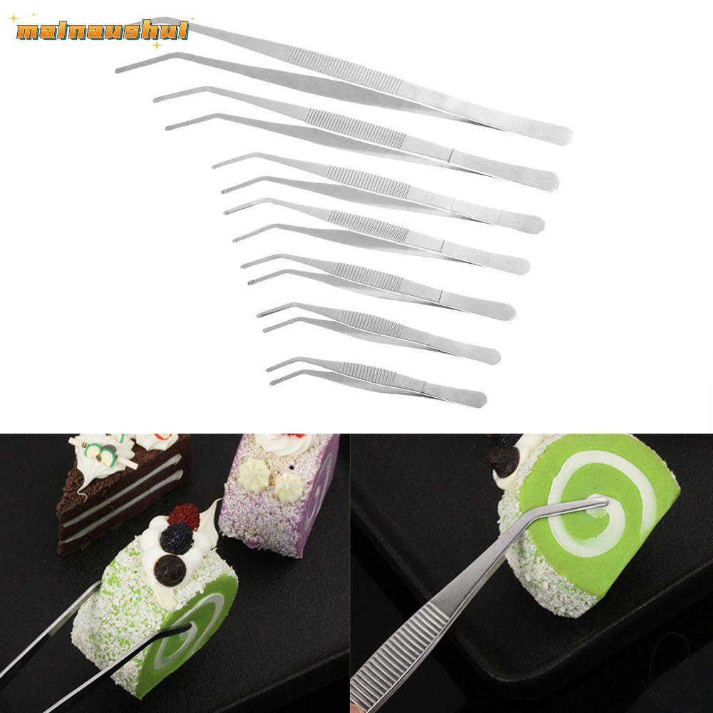 MAINAUSHUI อาหาร Tweezer เครื่องมือห้องครัวการนําเสนอการให้บริการร้อนคลิปบาร์บีคิว