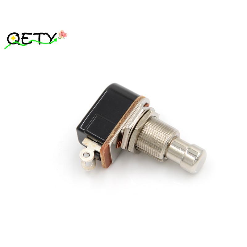 [qetyellow] สวิตช์กีตาร์ไฟฟ้าใหม่ Momentary Push Button Foot Switch SPST TH