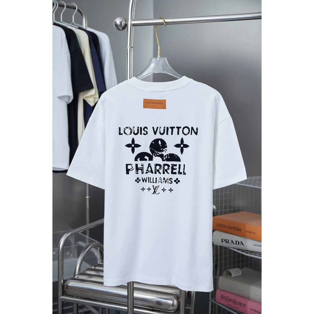 L * V2026 Star Round Neck Short Sleeve T-Shirt Couple Style Men Style EU0W