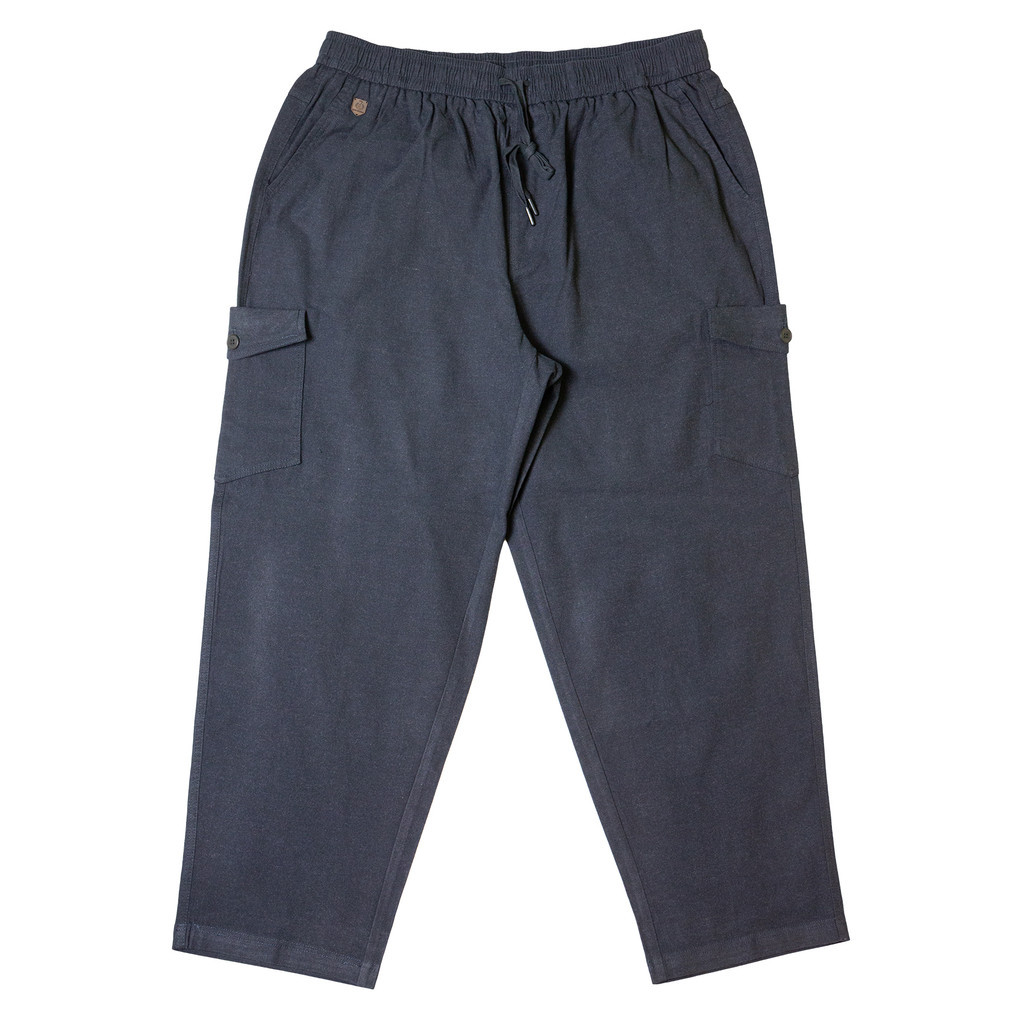 ROYAL EXTREMA Plus ขนาด Drawstring ยืดขาตรง Cargo Joggers RE6017 ขนาดใหญ่ผ้าฝ้าย Joggers