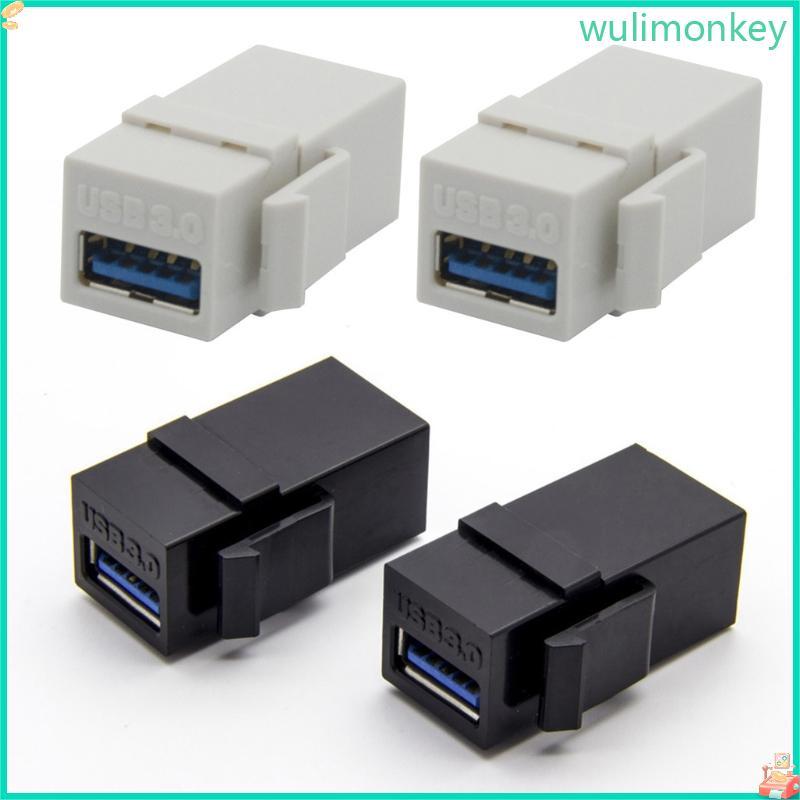 WU USB 3 0 Keystone Jack Insert Female to Female USB Connector Keystone Wall Plate