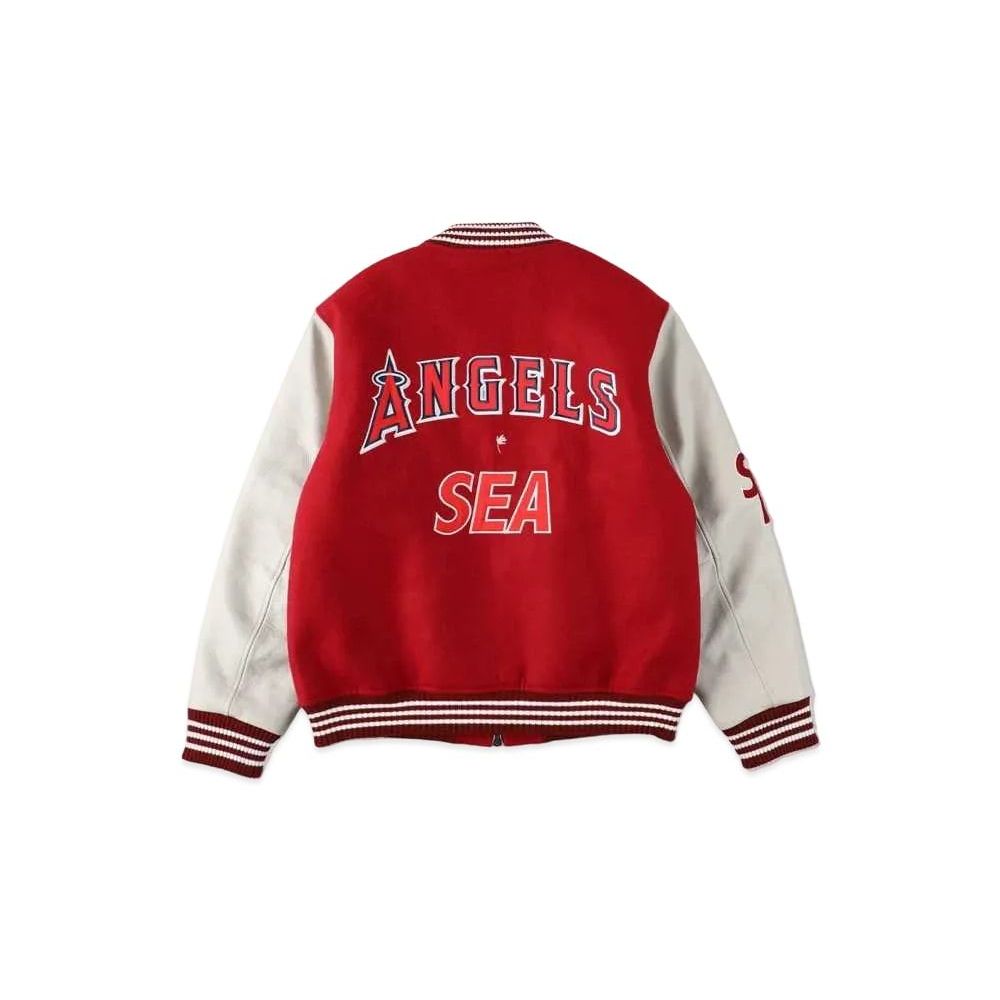 WIND AND SEA x MLB Versity Jacket Angels Unused