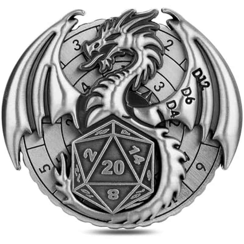 Spinner DND Dice Set, Fingertip Gyro Metallic DND Dice, DND Starter Set, Dragon Dice Spinner สําหรับ