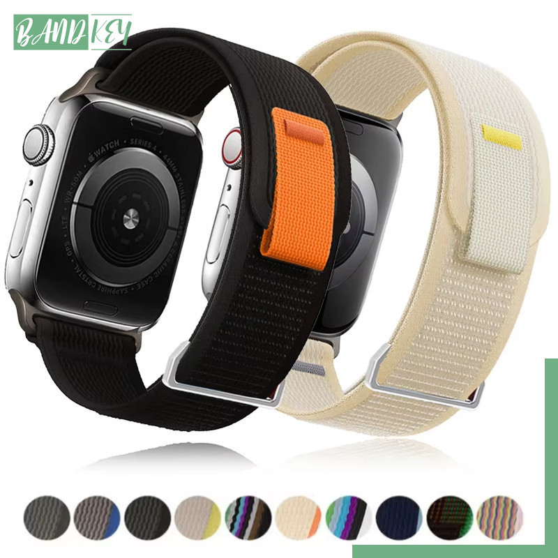 สาย Trail Loop นุ่มกีฬา for Smartwatch IWatch Apple Watch Ultra/SE 3 2 Series 11 10 9 8 7 6 5 44 46 45 42 44 41 38มม.