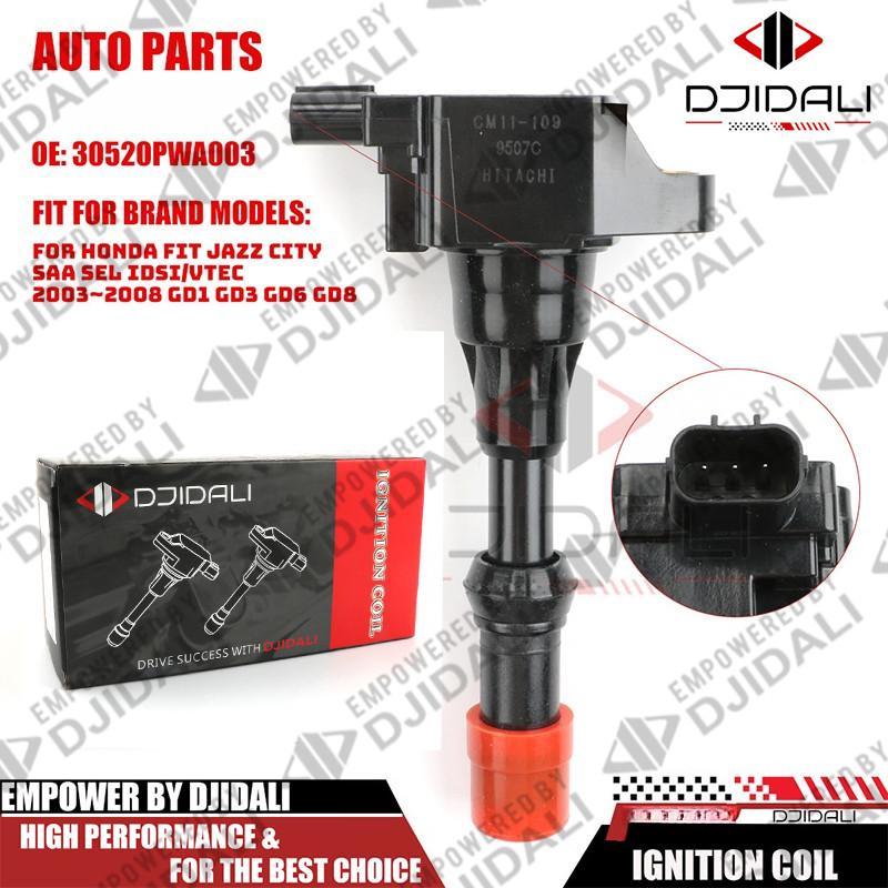 คอยล์จุดระเบิดด้านหน้าด้านหลัง 30520-pwa-003 3521-pwa-003 สําหรับ for Honda City Civic Jazz