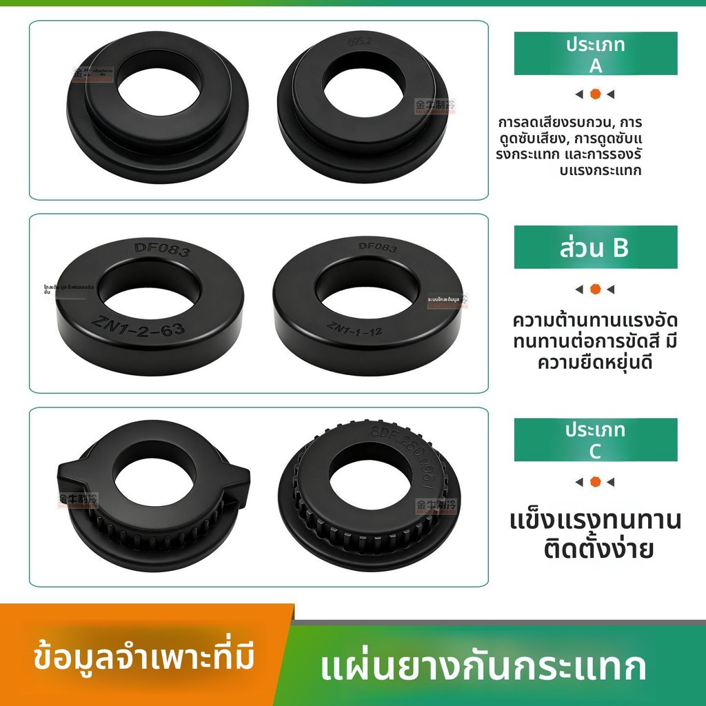 ยางรองแช็ตมอเตอร์แอร์ RPG15Q-3 สำหรับ Gree Midea Haier TCL