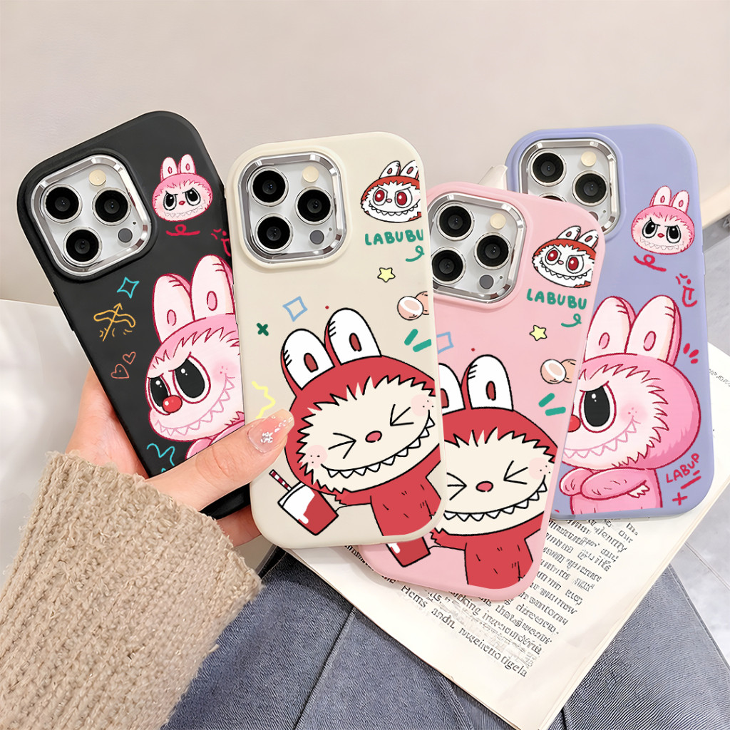 Vivo Labubu Chubby 3D น่ารัก Softcase Anti Shock ปลอกสําหรับ Y28 4G Y18/Y03 Y100 5G/Y200E 5G Y36 4G/