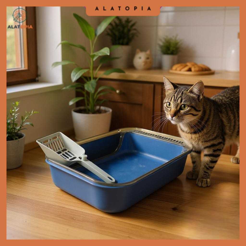 KITPET กระบะทรายแมว Semi-Enclosed Pet Toilet ลูกแมว - KT1