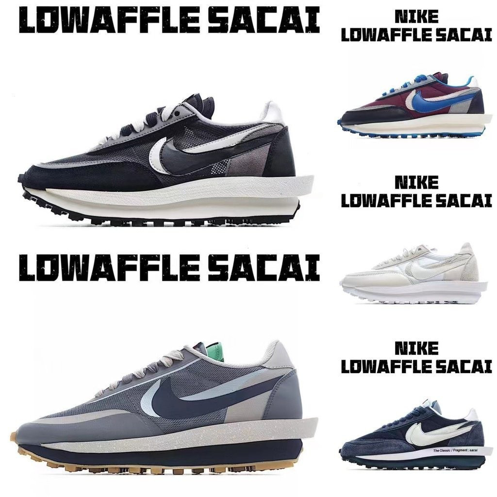 LDWaffle sacai2.0 รองเท้ากีฬาระบายอากาศสําหรับผู้ชายและผู้หญิง BV0073-001 4ZB2