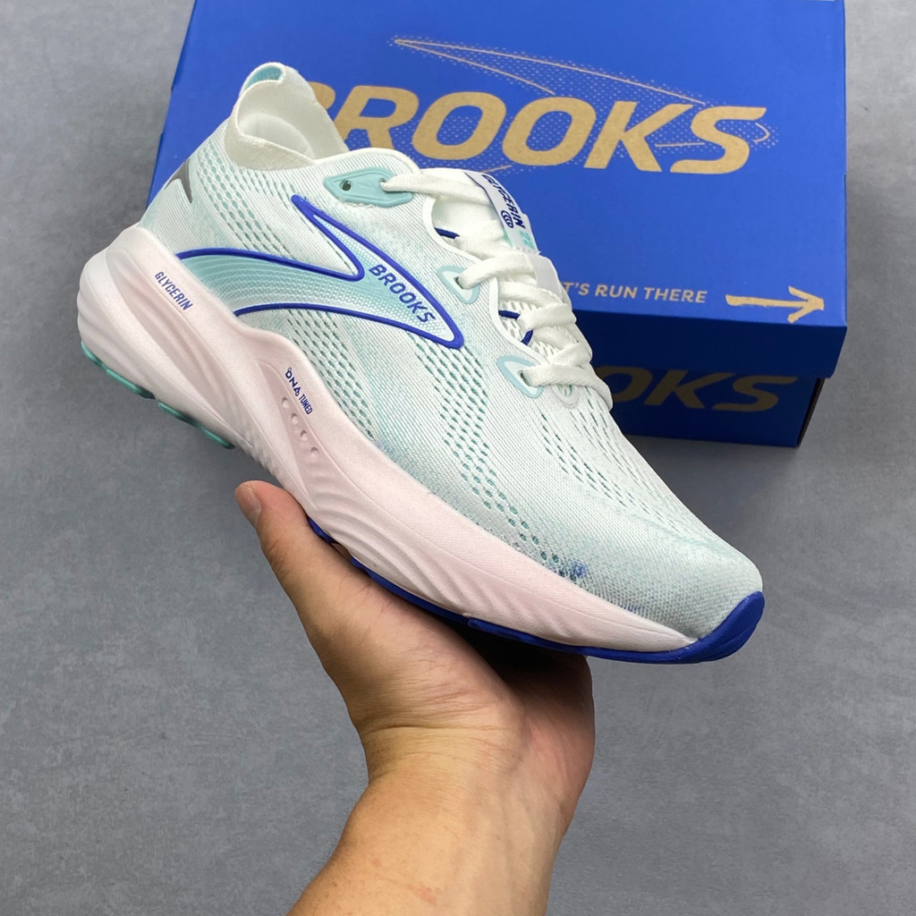 รองเท้าวิ่ง BROOKS Glycerin 22 ความยืดหยุ่นและสนับสนุนที่หายใจได้