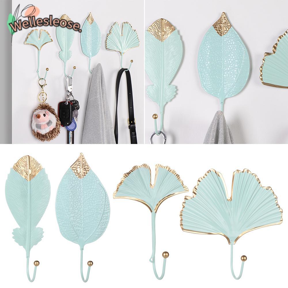 WELLE Leaf Shape สําหรับผ้าเช็ดตัวเสื้อผ้าห้องน้ําองค์กรตกแต่งบ้านแขวนผนัง