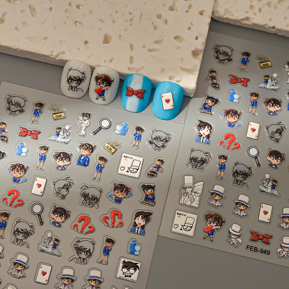 นักสืบโคนันสติกเกอร์แต่งเล็บขายส่งการ์ตูนอะนิเมะ ผี ขโมย นูนสติกเกอร์แต่งเล็บกันน้ํา ไอแพด โทรศัพท์มือถือสติกเกอ
