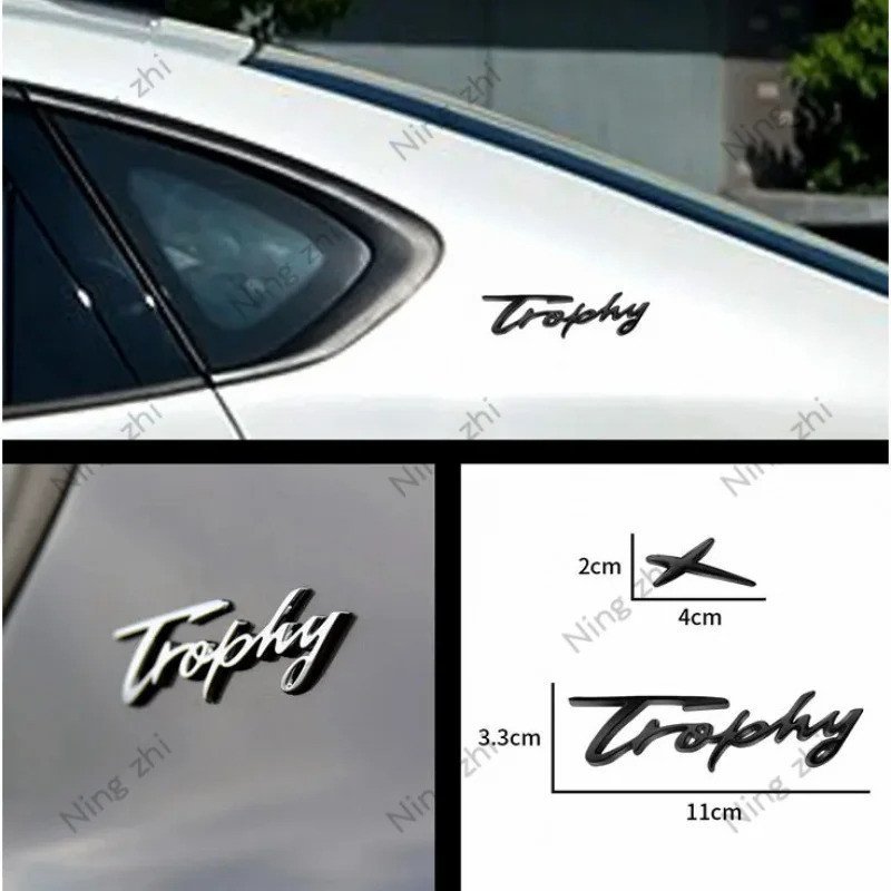 รถ 3D โลหะ Decor Trophy X โลโก้กาวสัญลักษณ์ด้านหลัง Badge Fender สติกเกอร์สําหรับ MG MG3 MG5 MG6 GS 